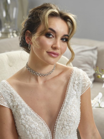 collier sposa e orecchini abbinati
