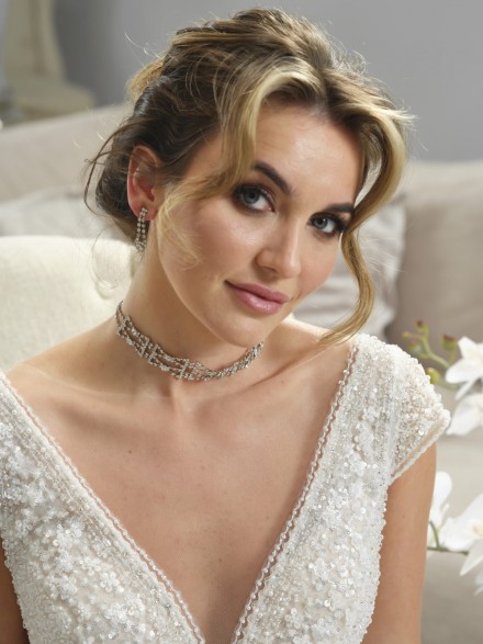 collier sposa set con orecchini abbinati
