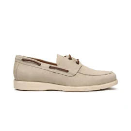 mocassini da barca beige