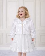 cappottino in raso bambina cerimonia