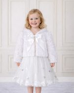 cappottino battesimo bimba pelliccia elegante