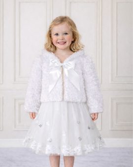 cappottino battesimo bimba pelliccia elegante