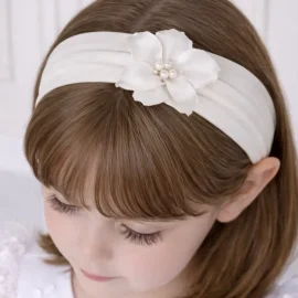 Fascia battesimo bimba con fiore