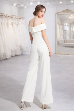 abito bianco matrimonio in comune tailleur