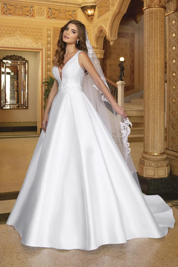 abito da sposa mikado stile principessa 2026