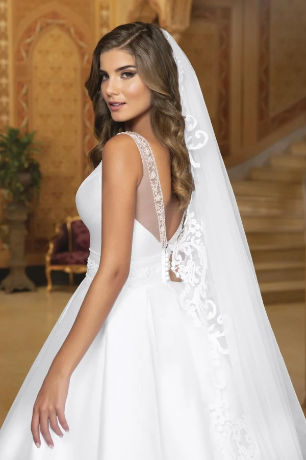 abito sposa mikado