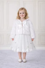 pelliccia bambina cerimonia invernale