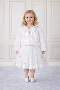 pelliccia bambina cerimonia invernale