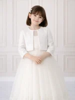 giacca bianca comunione bambina