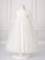 Abito cerimonia bimba color panna