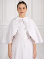 Mantellina Bianca Bambina per Comunione e Cerimonia
