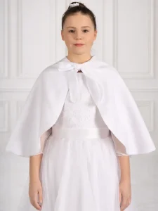 Mantellina Bianca Bambina per Comunione e Cerimonia