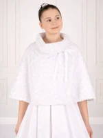 Mantello in Ecopelliccia Bambina Elegante da Cerimonia