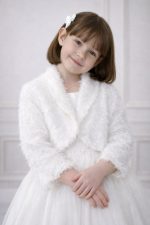 pelliccia invernale bambina damigella comunione