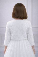 pelliccia bambina comunione invernale