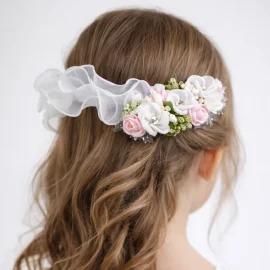 Mini velo a cascata per bambina