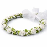 ghirlanda bambina perle e fiori