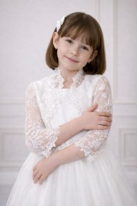 coprispalle bambina in pizzo saldi