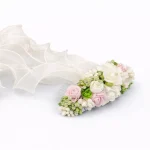 Fermaglio per Capelli Cerimonia Bambina Fiocco in Organza