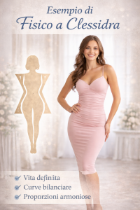 Esempio di fisico a clessidra: vita definita e curve bilanciate