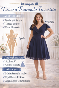 Esempio di fisico a triangolo invertito: spalle più larghe e fianchi più stretti