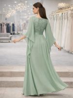 abito verde chiaro cerimonia