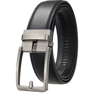 cintura uomo pelle nera elegante con fibbia automatica