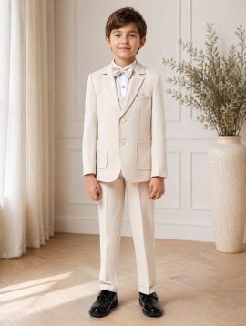 abito-cerimonia-bambino-beige-elegante