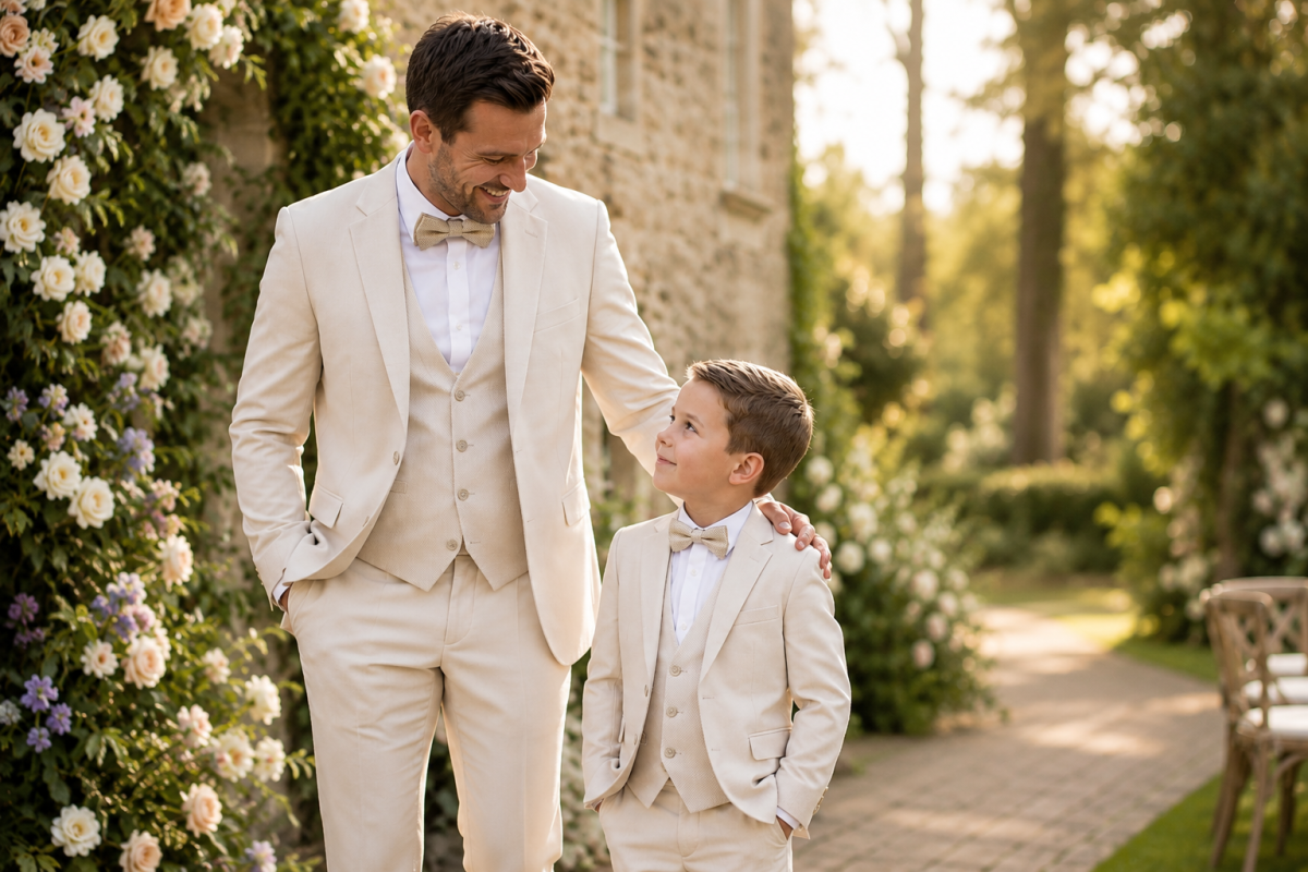 abiti abbinati papà figlio