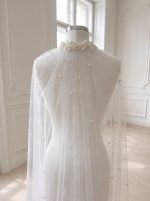 Pettine gioiello decorato con perle del velo da sposa GW-VL015