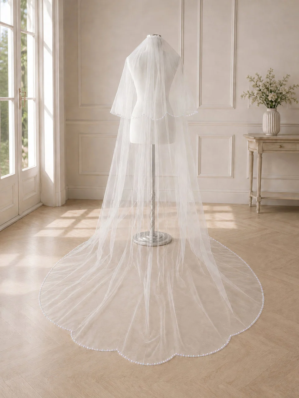 velo-sposa-calata-perle-cristalli-250-cm.jpg Velo da sposa con calata perle e cristalli lungo 70/250 cm