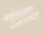 Guanti da sposa lunghi 52 cm in pizzo, modello GL005