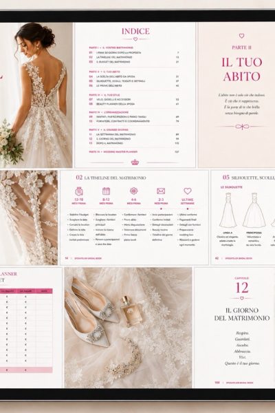 Sposatelier Bridal Book wedding planner digitale con anteprima delle pagine interne