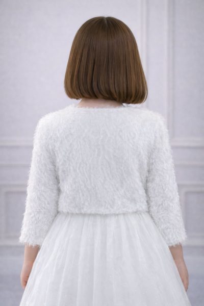 pelliccia bambina comunione invernale