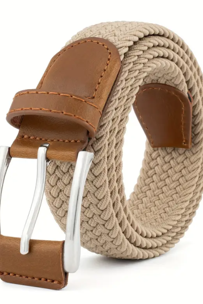 cintura intrecciata beige