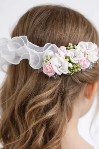 Mini velo a cascata per bambina