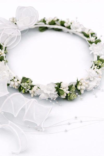 coroncina fiori bambina firmate di altissima qualità