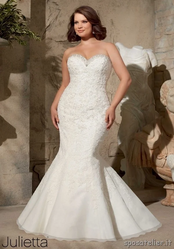 Abito da sposa taglie forti 2015