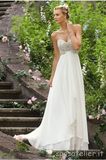 Abito da sposa stile impero 2015
