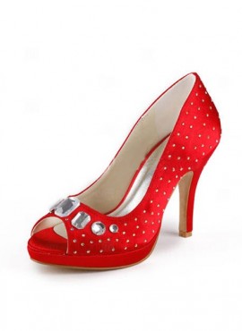 scarpe da Sposa economiche Online con Strass Argento